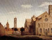 Pieter Jansz Saenredam St Mary's Square and St Mary's Church at Utrecht oil painting